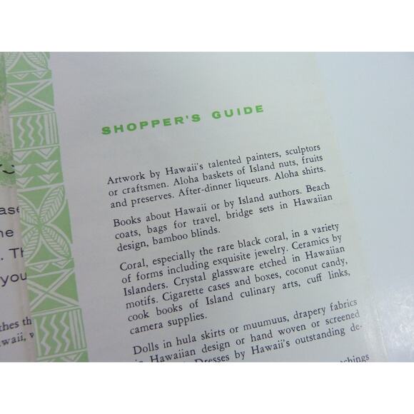 Vintage 1963 What to Wear and Buy in Hawaii Visitors Bureau Travel Brochure - Picture 5 of 7
